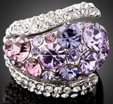 Colorful Ring Crystals From Austrian Ring for Women and Men