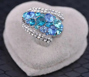 Colorful Ring Crystals From Austrian Ring for Women and Men
