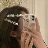 Sweet Sanskrit Letters Hairpin Bangs Clip
