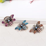 Bee Pendant Key Ring with Water Drill Detail