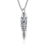 Dragon Sword Bullet Pendant Men's Necklace
