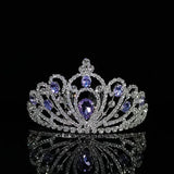 Glass Crystal Bridal Wedding Crown Hair Accessory
