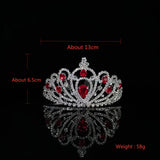 Glass Crystal Bridal Wedding Crown Hair Accessory