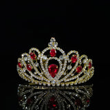 Glass Crystal Bridal Wedding Crown Hair Accessory