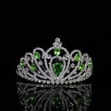 Glass Crystal Bridal Wedding Crown Hair Accessory