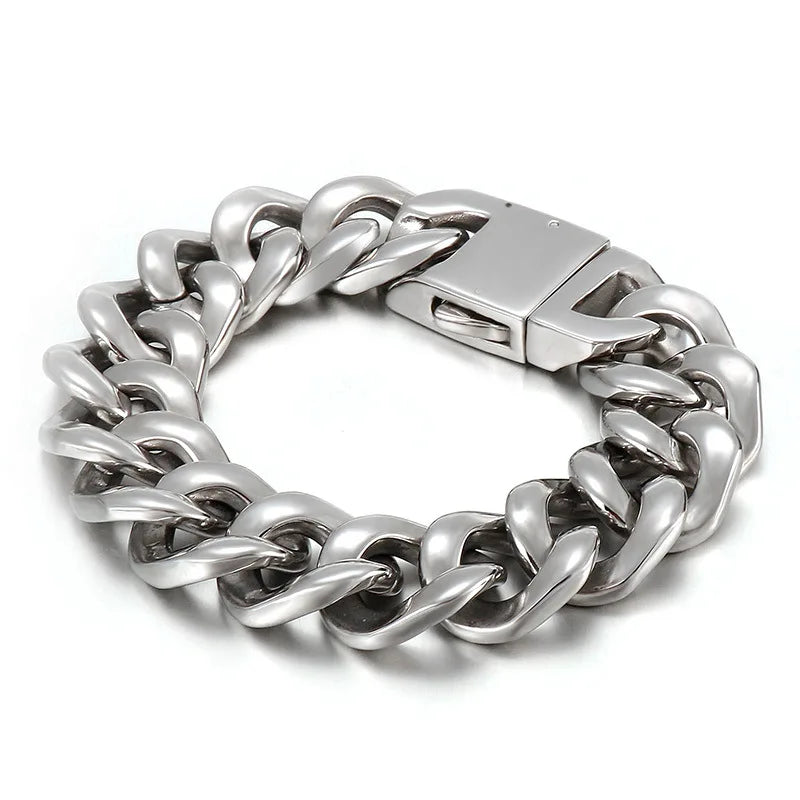Men's Titanium Steel Bracelet, European & American Style