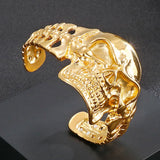 Punk Skull Ghost Head Men's Bracelet Titanium Steel