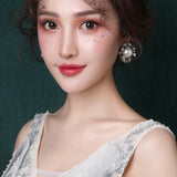 Retro Pearl Earrings for Banquet Dress