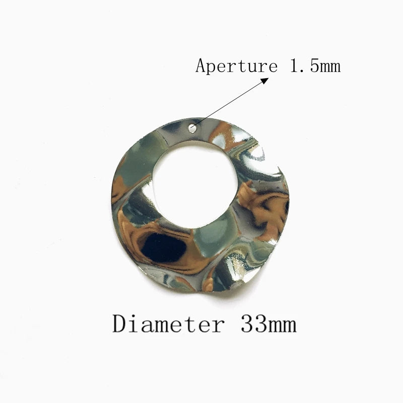 Geometric DIY Earrings Copper Accessories Single Hole