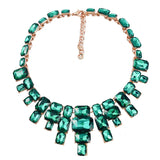 Exaggerated Diamond Alloy Chain Necklace for Women