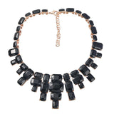 Exaggerated Diamond Alloy Chain Necklace for Women