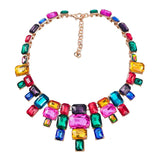 Exaggerated Diamond Alloy Chain Necklace for Women