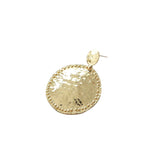 Exaggerated Oval S925 Silver Ear Nail DIY Earring Material