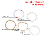 Exotic Alien Shaped Pearl Bracelet Rural Ethnic CCB Set Women Bracelet