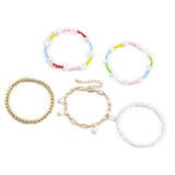Exotic Alien Shaped Pearl Bracelet Rural Ethnic CCB Set Women Bracelet