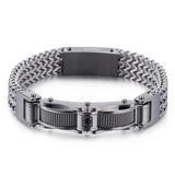 Stainless Steel Men's Bracelet, Keel Braid Design