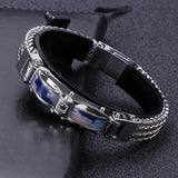 Stainless Steel Men's Bracelet, Keel Braid Design