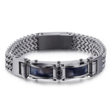 Stainless Steel Men's Bracelet, Keel Braid Design