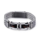 Stainless Steel Men's Bracelet, Keel Braid Design