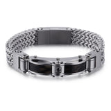 Stainless Steel Men's Bracelet, Keel Braid Design