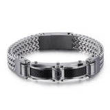 Stainless Steel Men's Bracelet, Keel Braid Design