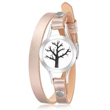 Stainless Steel Life Tree Carvings Aromatherapy Essential Oil Box Bracelet