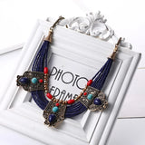 Exaggerated National Multi-Layer Rice Beads Women's Necklace