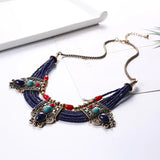 Exaggerated National Multi-Layer Rice Beads Women's Necklace