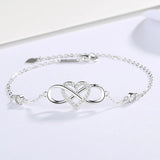 S925 Silver Infinite Bracelet High-end Women's Jewelry