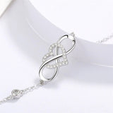 S925 Silver Infinite Bracelet High-end Women's Jewelry