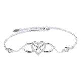 S925 Silver Infinite Bracelet High-end Women's Jewelry