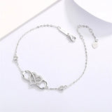 S925 Silver Infinite Bracelet High-end Women's Jewelry