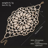 European & American Hollow-out Flower Bracelet
