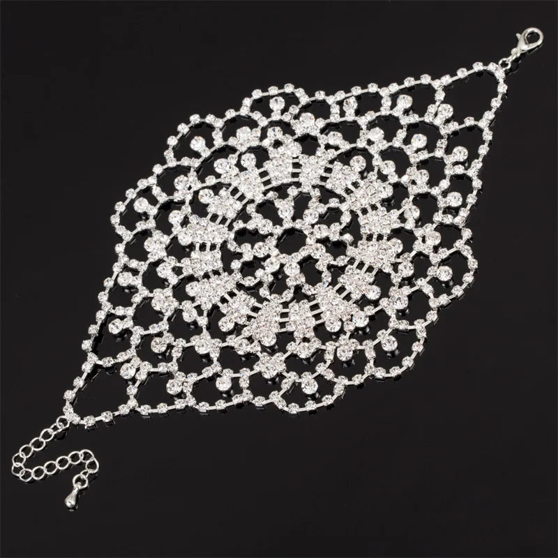 European & American Hollow-out Flower Bracelet