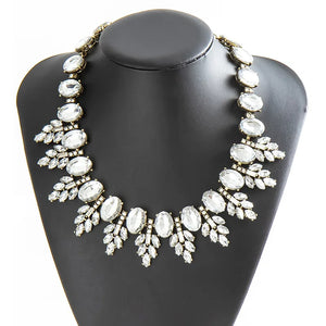 European American Exaggeration Big Gem Diamond Necklace Retro Versatile