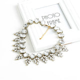 European American Exaggeration Big Gem Diamond Necklace Retro Versatile