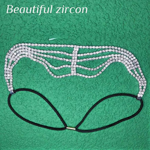 Crystal Hairband Hair Chain Bridal Jewelry Rhinestone Birthday