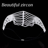 Crystal Hairband Hair Chain Bridal Jewelry Rhinestone Birthday
