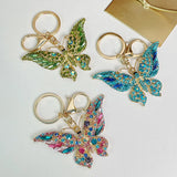 Butterfly Key Chain Crystal Bag Pendant