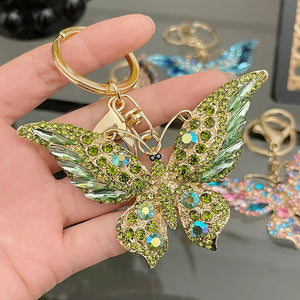 Butterfly Key Chain Crystal Bag Pendant