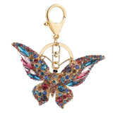 Butterfly Key Chain Crystal Bag Pendant