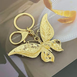 Butterfly Key Chain Crystal Bag Pendant