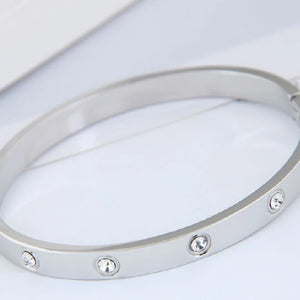 European & American LOVE Bracelet Full Diamond Titanium Steel - Female