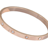 European & American LOVE Bracelet Full Diamond Titanium Steel - Female