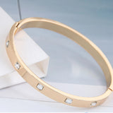 European & American LOVE Bracelet Full Diamond Titanium Steel - Female