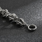 Men's Punk Skull Casting Stainless Steel Bracelet