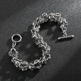 Men's Punk Skull Casting Stainless Steel Bracelet
