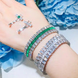 Plated Zircon Chain Bracelet for Women