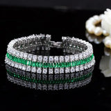 Plated Zircon Chain Bracelet for Women