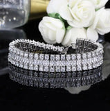 Plated Zircon Chain Bracelet for Women